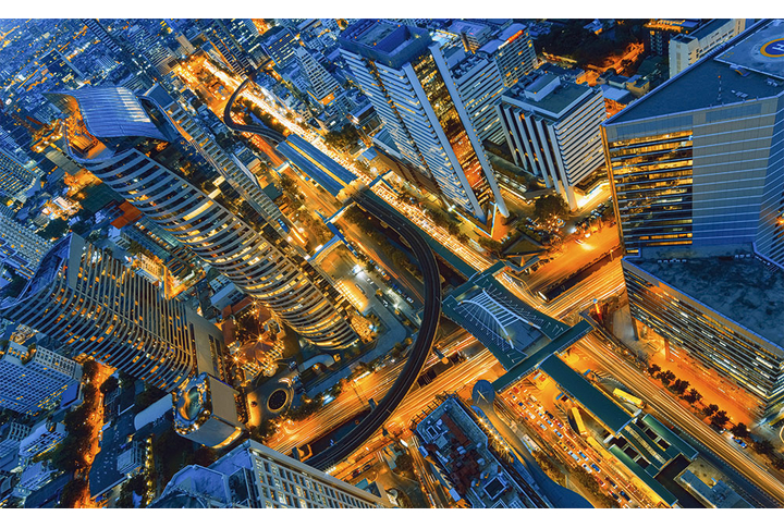 Фотообои «Ночной город Бангкок»