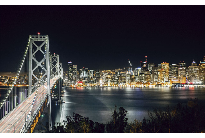 Фотообои «Мост в ночном Сан-Франциско»
