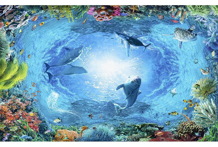 Фотообои «Подводный мир кораллового рифа»