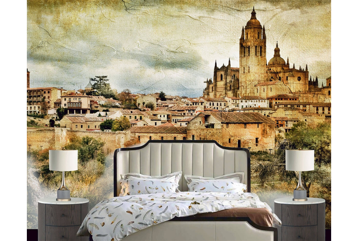 Фотообои «Старый город в Испании» в интерьере
