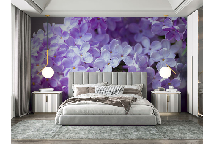 Фотообои «Цветущая сирень» в интерьере