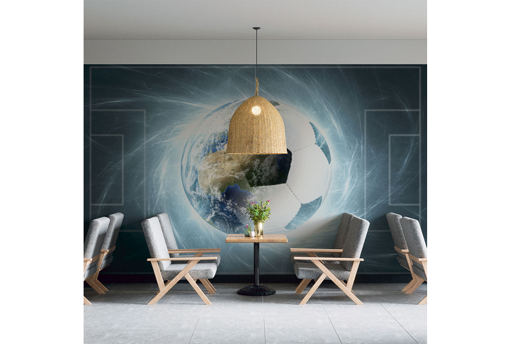 Фотообои «Мир футбола» в интерьере