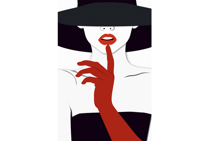 Фотообои «Женщина в шляпе»