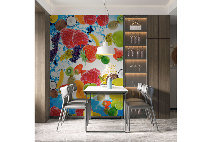 Фотообои «Фруктово-ягодный микс» в интерьере