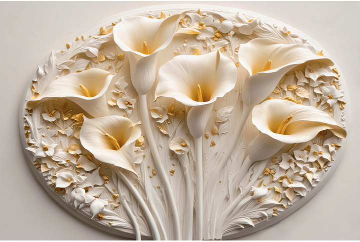 Фотообои «Барельеф с каллами»