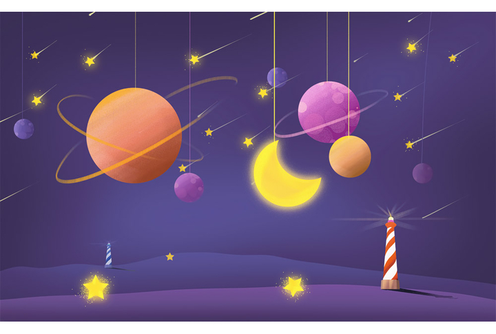 Фотообои «Детский космос»