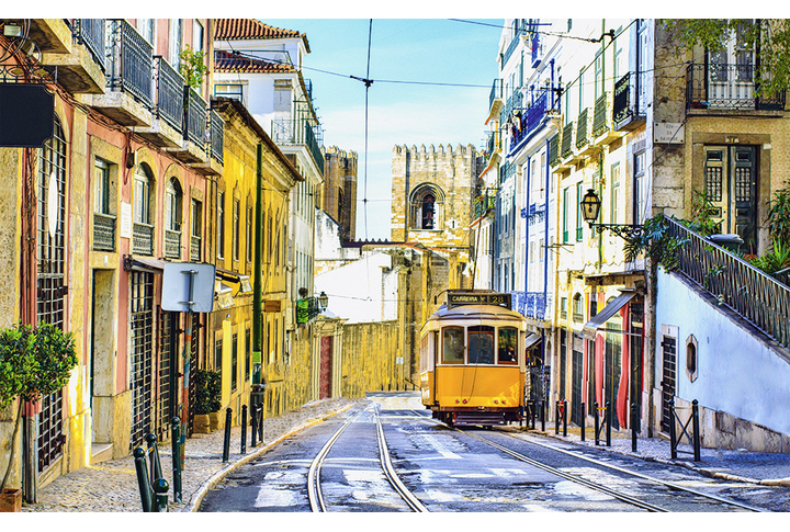 Фотообои «Желтый трамвай»