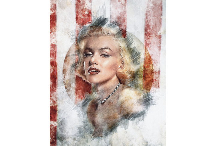 Фотообои «Ретро портрет с Мэрилин Монро»