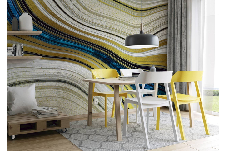 Фотообои «Мраморная абстракция» в интерьере