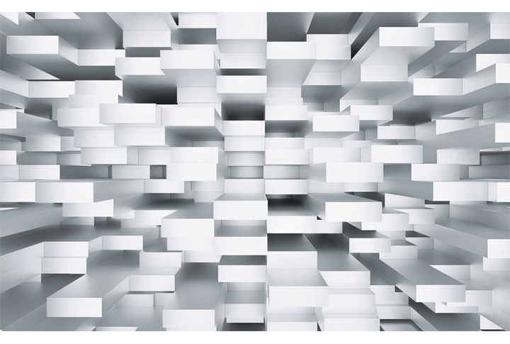 Фотообои «Объемные прямоугольники»