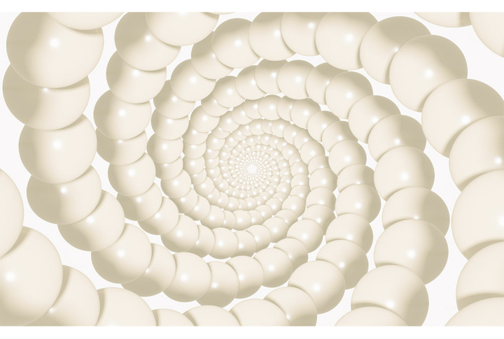 Фотообои «Тоннель из жемчужных шаров»