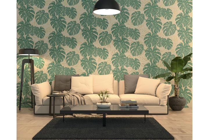 Фотообои «Ветвящаяся монстера» в интерьере