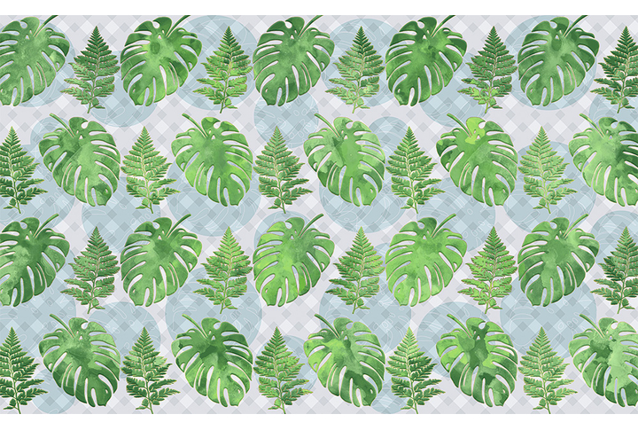 Фотообои «Монстера и папоротник»