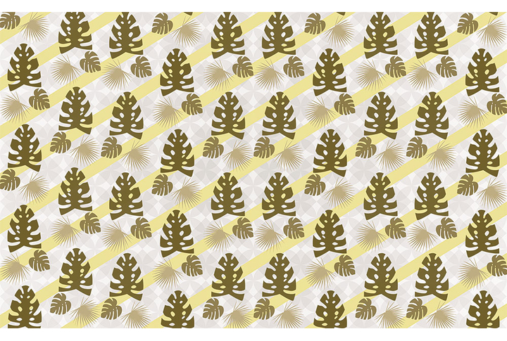 Фотообои «Рисунок из тропических листьев монстеры»