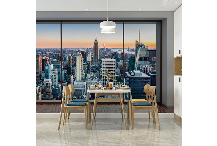 Фотообои «Пентхаус в Нью-Йорке» в интерьере