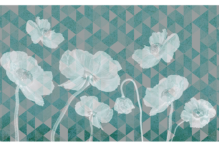 Фотообои «Маки геометрия - 1»