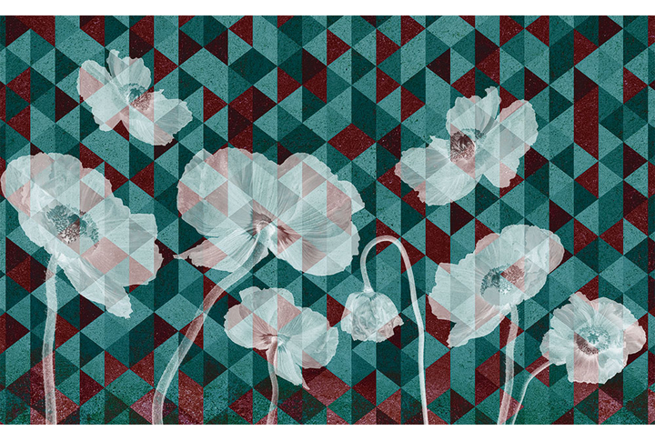 Фотообои «Маки геометрия - 2»