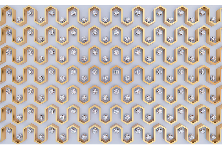 Фотообои «Драгоценные камни и геометрия»