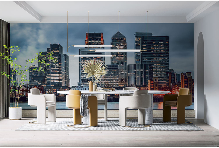 Фотообои «Панорама современного Лондона» в интерьере