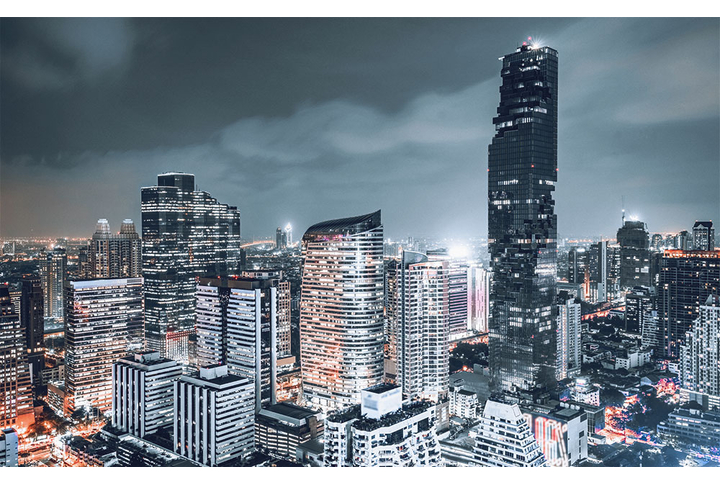 Фотообои «Ночной город Бангкок»