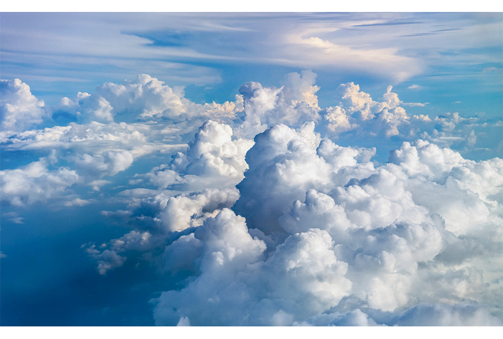 Фотообои «Пушистые облака в небе»