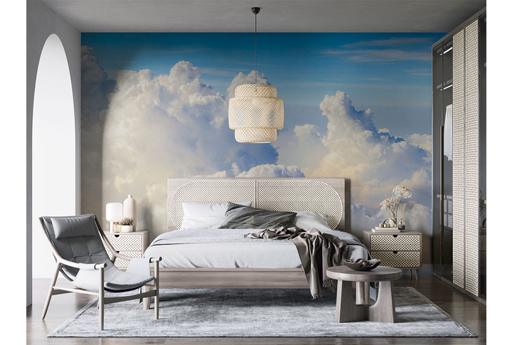 Фотообои «Большие облака в небе» в интерьере