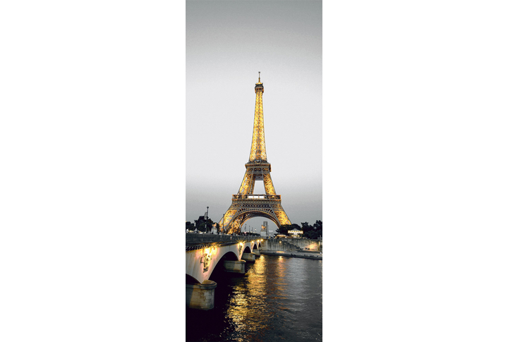 Фотообои «Эйфелева башня, Париж черно-белых тонах»