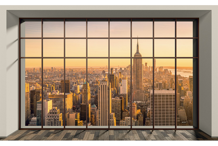 Фотообои «Вид из окна на Нью-Йорк»