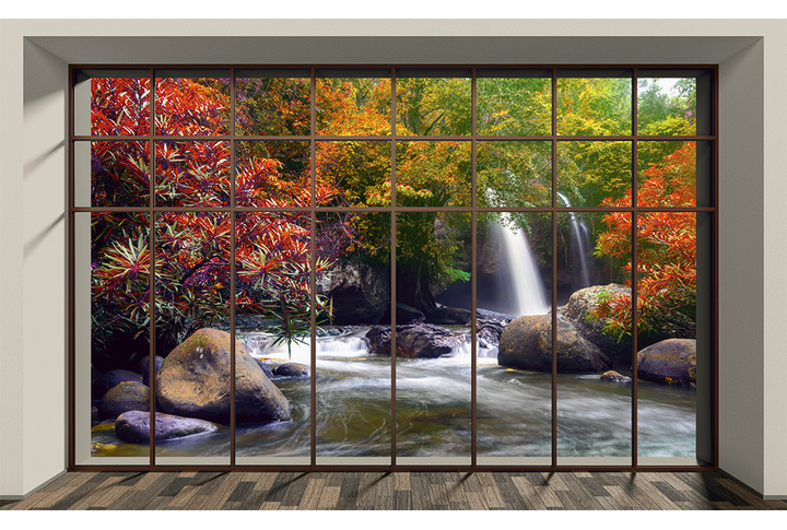 Фотообои «Вид из окна на тропический пейзаж»