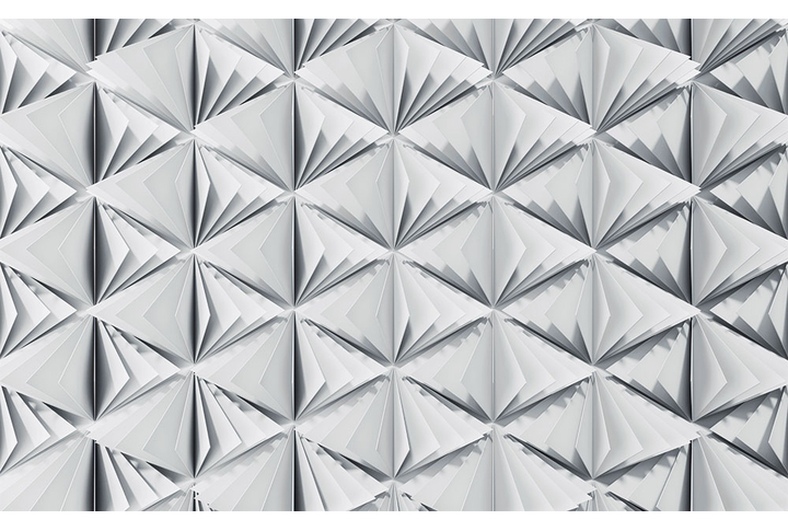 Фотообои «Объемные треугольники»