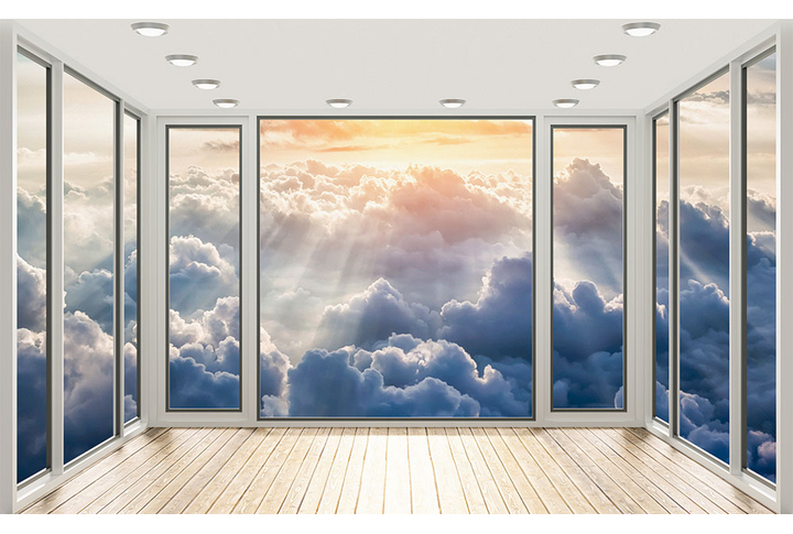 Фотообои «Окно в облаках»