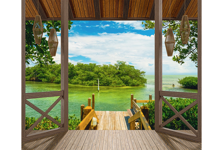 Фотообои «Летняя веранда на природе»