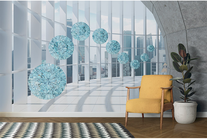 Фотообои «Футуристическая веранда» в интерьере