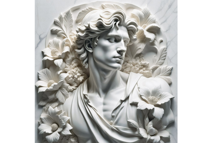 Фотообои «Барельеф с античным мужчиной»