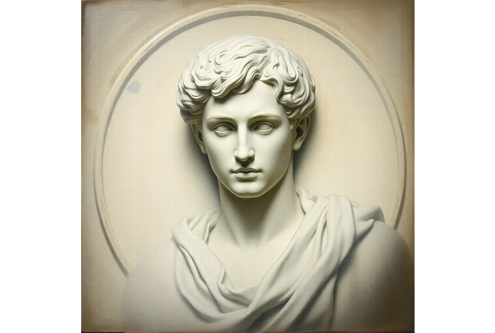 Фотообои «Старинный барельеф с античным мужчиной»