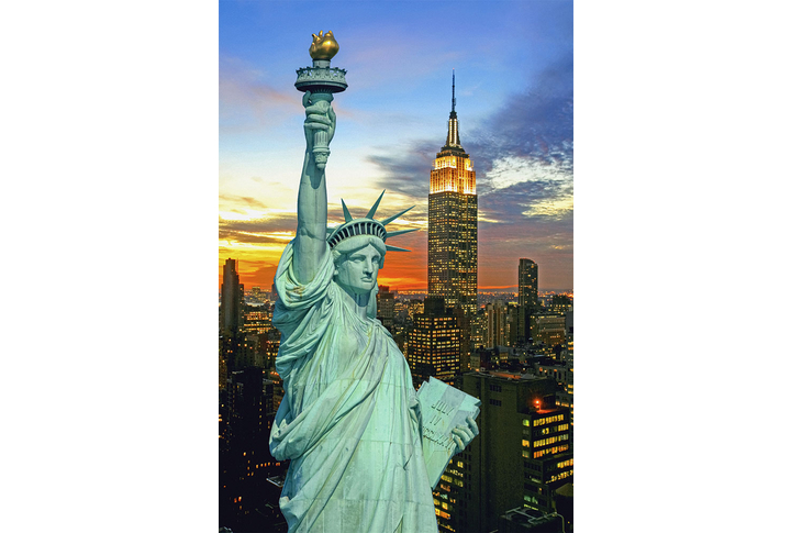 Фотообои «Город Нью-Йорк, статуя свободы»