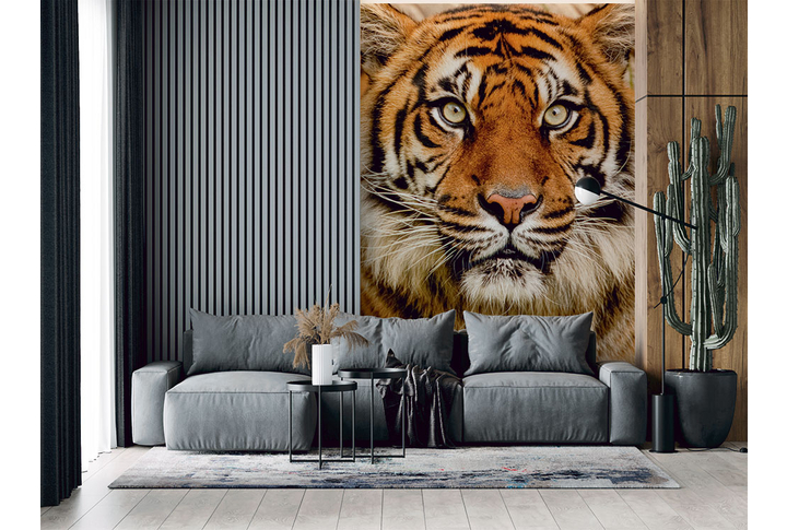 Фотообои «Портрет тигра» в интерьере