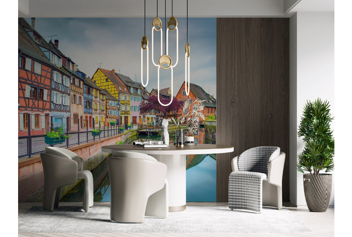 Фотообои «Улица в Кольмаре» в интерьере