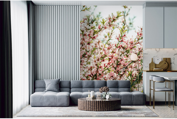 Фотообои «Ветки миндаля» в интерьере