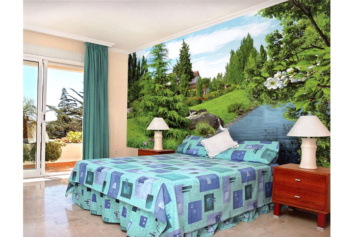 Фотообои «Тихий Уголок» в интерьере