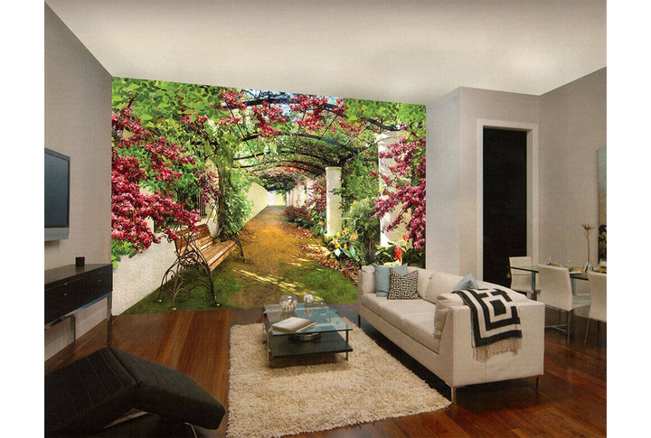 Фотообои «Цветущая Галерея» в интерьере