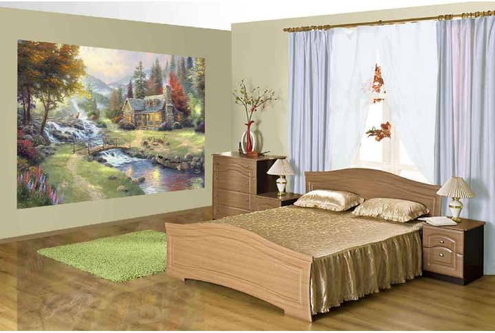 Фотообои «Альпийская Сказка» в интерьере