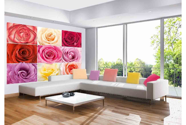 Фотообои «Разноцветное Настроение» в интерьере