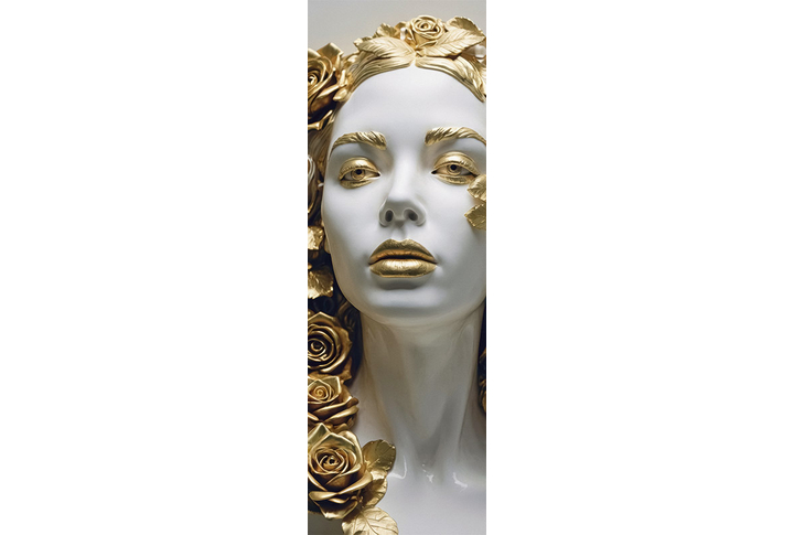 Фотообои «Скульптура девушки в золоте»