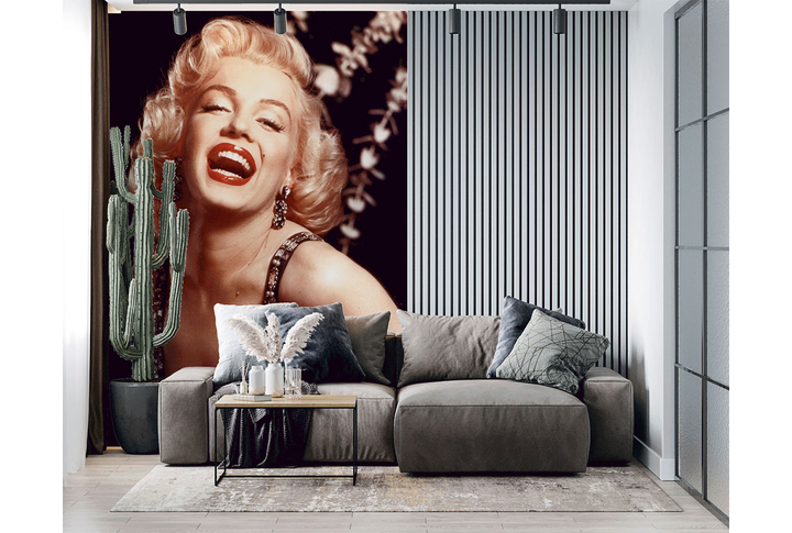 Фотообои «Ретро фотография Мэрилин Монро» в интерьере