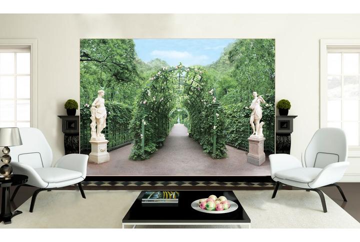 Фотообои «Летний сад» в интерьере