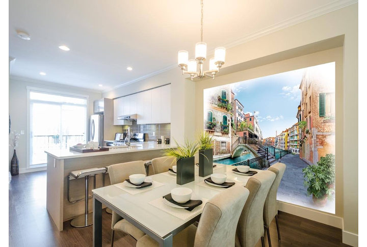 Фотообои «Улочки Венеции» в интерьере