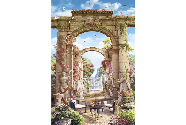 Фотообои «Античные арки и колонны в старом саду»