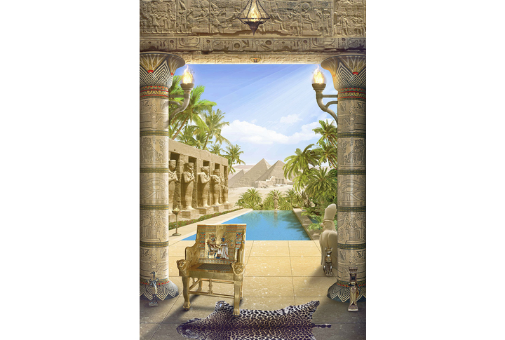 Фотообои «Древний Египет, античная арка с колоннами»