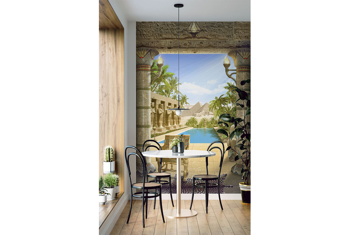 Фотообои «Древний Египет, античная арка с колоннами» в интерьере